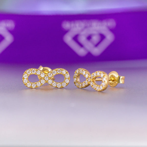 Charlotte 10Karat Yellow Gold Moissanite Earring
