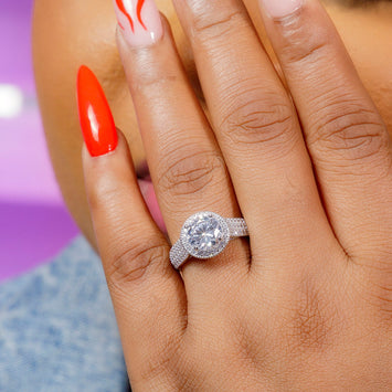 Silver Engagement Ring