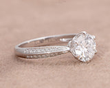 Zikora 18Karat White Gold Diamond Engagement Ring