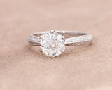 Zikora 18Karat White Gold Diamond Engagement Ring