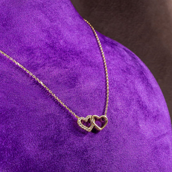 Loveth 18Karat Yellow Gold Diamond Necklace