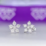 Luna 10Karat White Gold Moissanite Earring