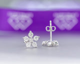 Luna 10Karat White Gold Moissanite Earring