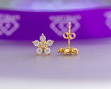 Luna 10Karat Yellow Gold Moissanite Earring
