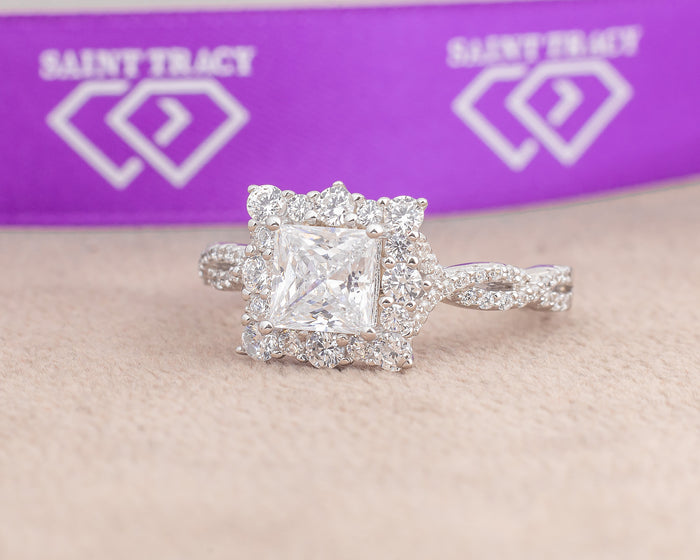 Marie Sterling Silver Engagement Ring