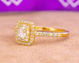 Natalia Emerald 18Karat Yellow Gold Engagement Ring