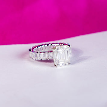 Moissanite Engagement Ring