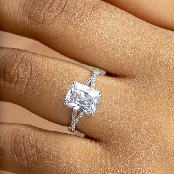 Silver Engagement Ring
