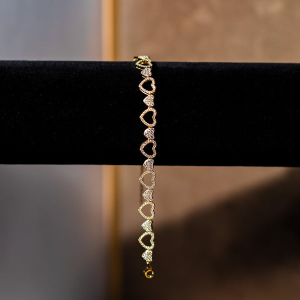 Quinn 10Karat Yellow Gold Moissanite Bracelet