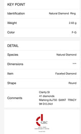 Scarlett 18Karat White Gold Diamond Engagement Ring/ Ghana