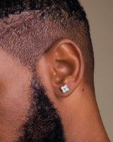 Clove 18Karat White Gold Diamond Earring/ Ghana