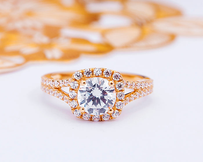 18Karat Gold Engagement Ring, Proposal Ring, Wedding Ring