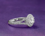Sterling Silver Engagement Ring