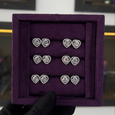 Maria Moissanite Sterling Silver Earring