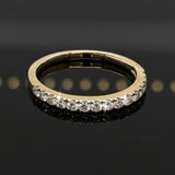 Brie 10Karat Yellow Gold Moissanite Wedding Band