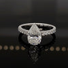 Joella Pear 10Karat White Gold Moissanite Engagement Ring