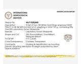 Willow Oval 10Karat White Gold Moissanite 2 in 1 Ring