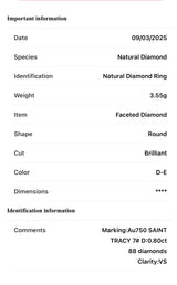 Joy 18Karat White Gold VS Diamond Engagement Ring