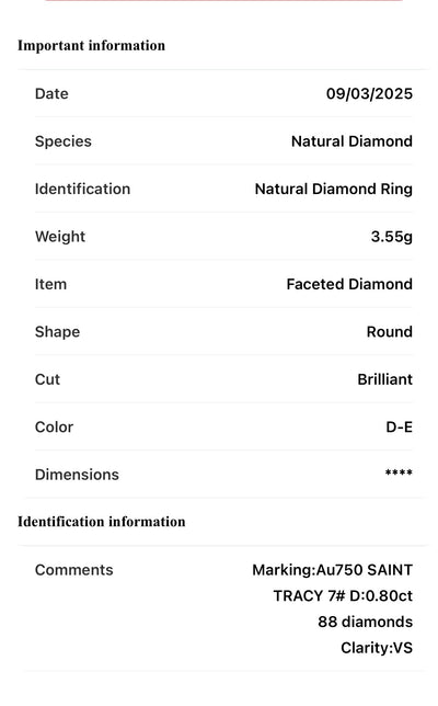 Joy 18Karat White Gold VS Diamond Engagement Ring
