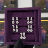 Peggy Moissanite Sterling Silver Earring