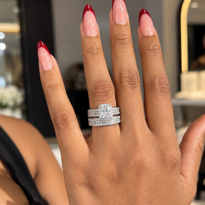 Beverly Sterling Silver Bridal Set