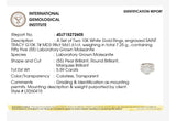 Willow Pear 10Karat White Gold Moissanite 2 in 1 Ring
