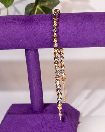 Coco 18Karat 3tone Gold Bracelet