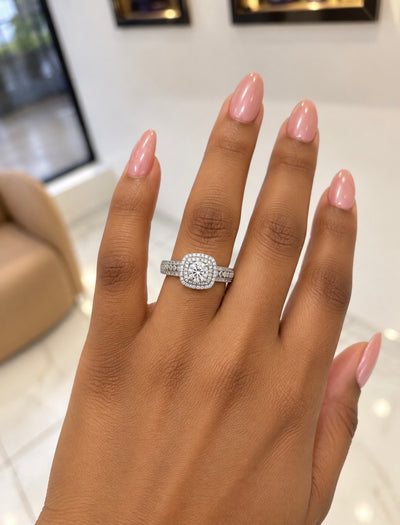 Brit Sterling Silver Engagement Ring