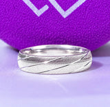 Rick 10Karat White Gold Wedding Band