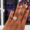 Lucy Oval Sterling Silver Engagement Ring