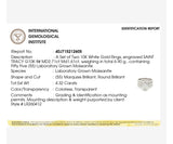 Willow Marquise 10Karat White Gold Moissanite 2 in 1 Ring