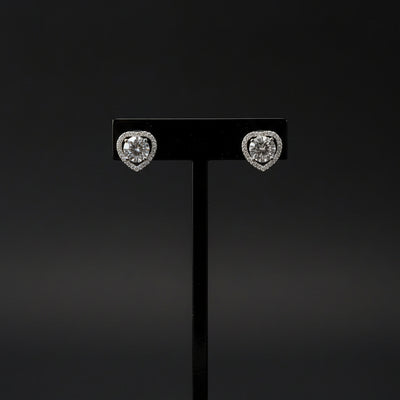 Maria Moissanite Sterling Silver Earring