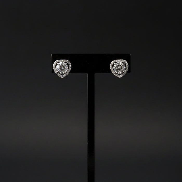 Maria Moissanite Sterling Silver Earring