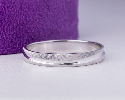 White Gold Wedding Band