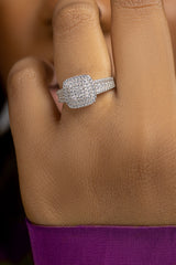 Amara Sterling Silver Engagement Ring/ Ghana