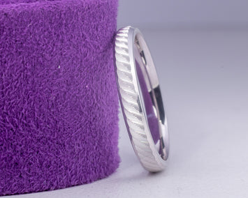 White Gold Wedding Band