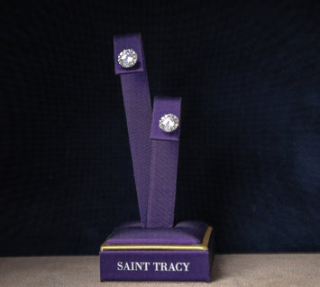 Moissanite Silver Earring