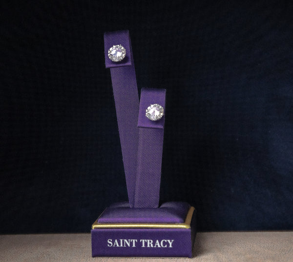 Moissanite Silver Earring