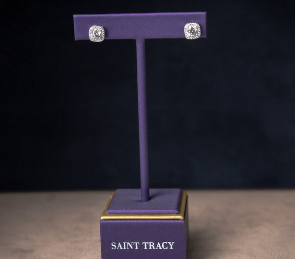 Moissanite Silver Earring