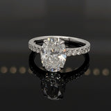 Joella Oval 10Karat White Gold Moissanite Engagement Ring