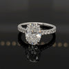Joella Oval 10Karat White Gold Moissanite Engagement Ring