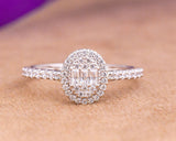 Brenda Oval 18Karat White Gold Engagement Ring