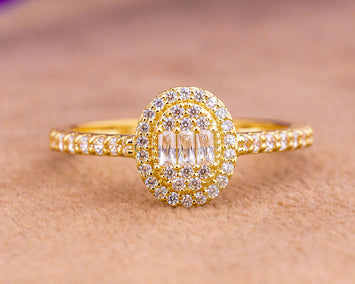 Brenda Oval 18Karat Yellow Gold Engagement Ring