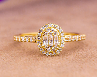 Brenda Oval 18Karat Yellow Gold Engagement Ring