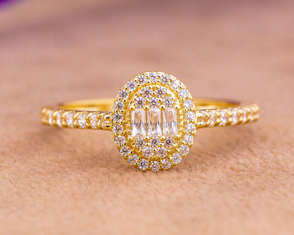 Brenda Oval 18Karat Yellow Gold Engagement Ring