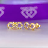 Charlotte 10Karat Yellow Gold Moissanite Earring