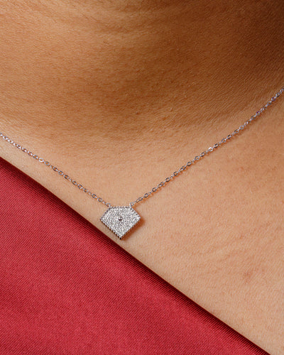 Daisy 10Karat White Gold Diamond Necklace