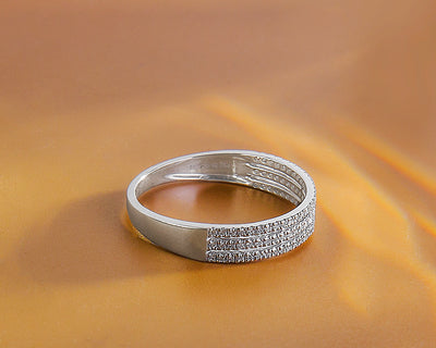 White Gold Wedding Band