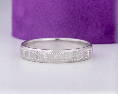 White Gold Wedding Band