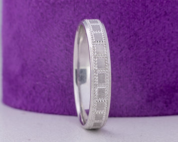 White Gold Wedding Band